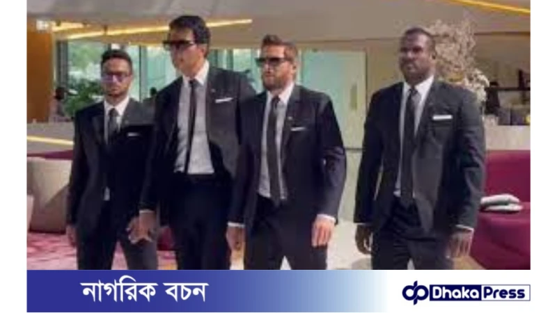 দুবাইয়ে শহিদ আফ্রিদি ও অ্যাঞ্জেলো ম্যাথিউসের সঙ্গে বিজ্ঞাপন  চিত্রে সাকিব আল হাসান