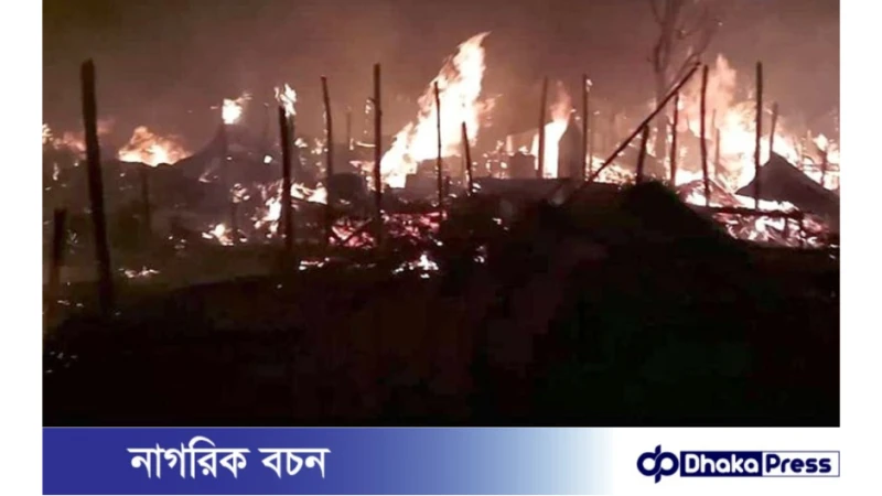 ঠাকুরগাঁওয়ে অগ্নিকাণ্ডের বিভীষিকা: ৩১ পরিবারের বেদনার্ত কান্না