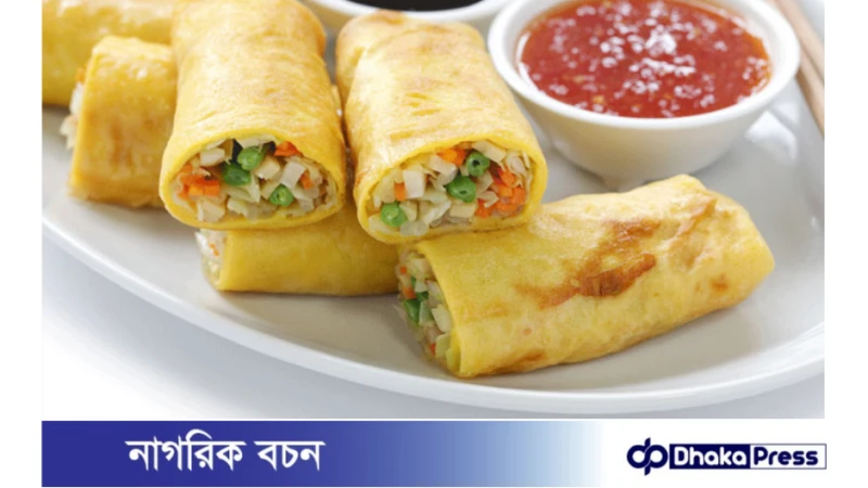 ইফতারে মজাদার ভেজিটেবল রোল