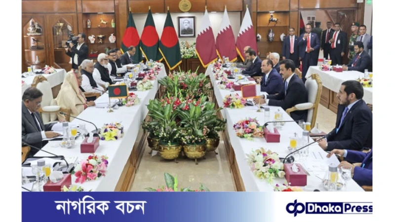 কাতারের সাথে বাংলাদেশের ৫ টি চুক্তি ও ৫ টি এমওইউ স্বাক্ষরিত