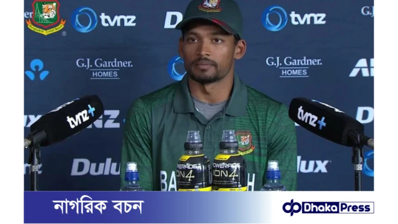 বোলারদের পারফরম্যান্সে সন্তুষ্ট অধিনায়ক শান্ত