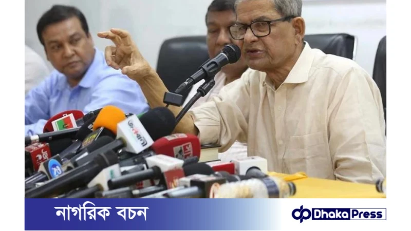 ক্ষমতাসীনদের বর্গী বলে মন্তব্য করলেন মির্জা ফখরুল