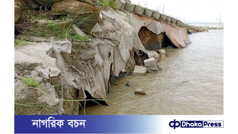 যমুনা নদী ভাঙনে শঙ্কায় নদীপাড়ের হাজারো মানুষ