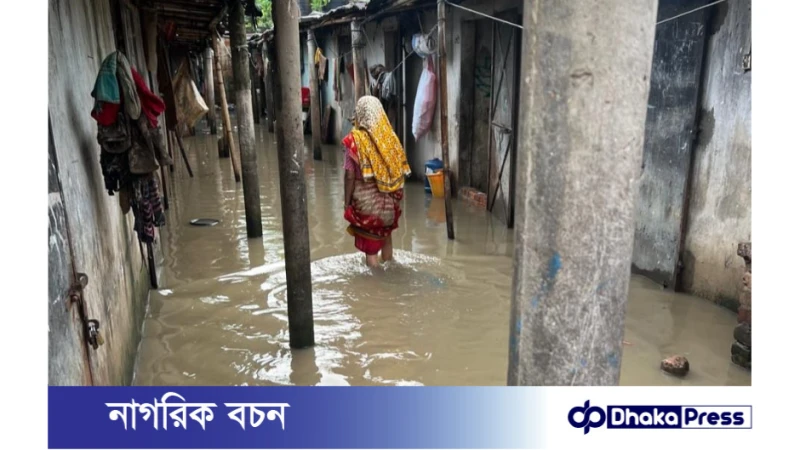 সিলেটে বন্যা পরিস্থিতির নগরে উন্নতি হলেও ভাটিতে জলাবদ্ধতা