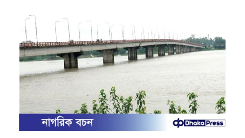 টানা বৃষ্টি ও উজানী ঢলে কুড়িগ্রামে আবারও বাড়ছে নদ-নদীর পানি