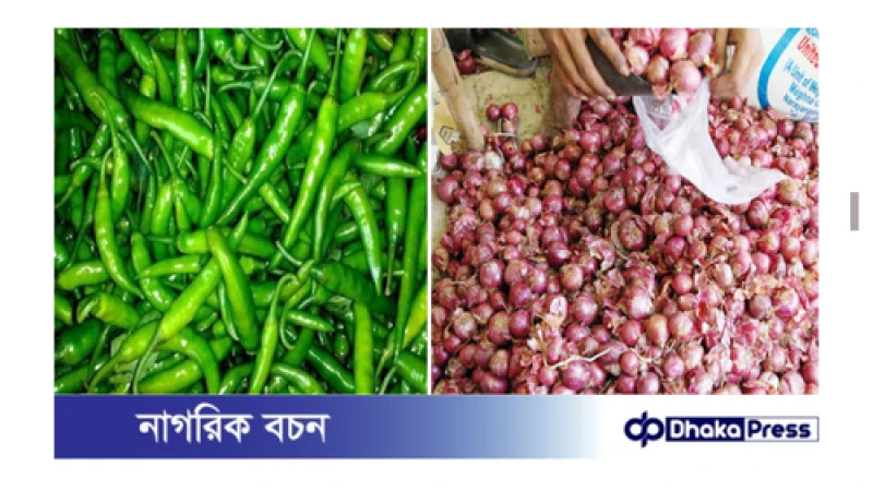 সরবরাহ সংকটের অজুহাতে বাড়ছে পেঁয়াজের দাম, মরিচের দাম ঠেকেছে কেজিতে ৩শ’ টাকা পর্যন্ত